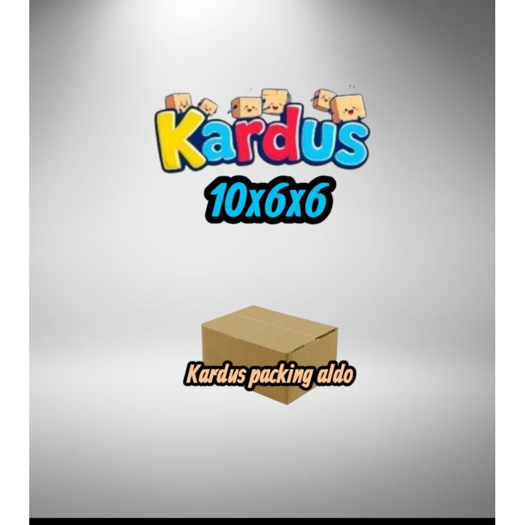

kardus box packing 10x6x6