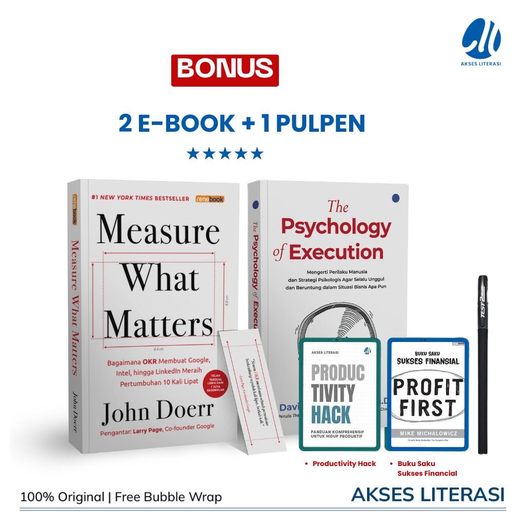[PAKET BISNIS]Buku Measure What Matters - The Psychology of Execution