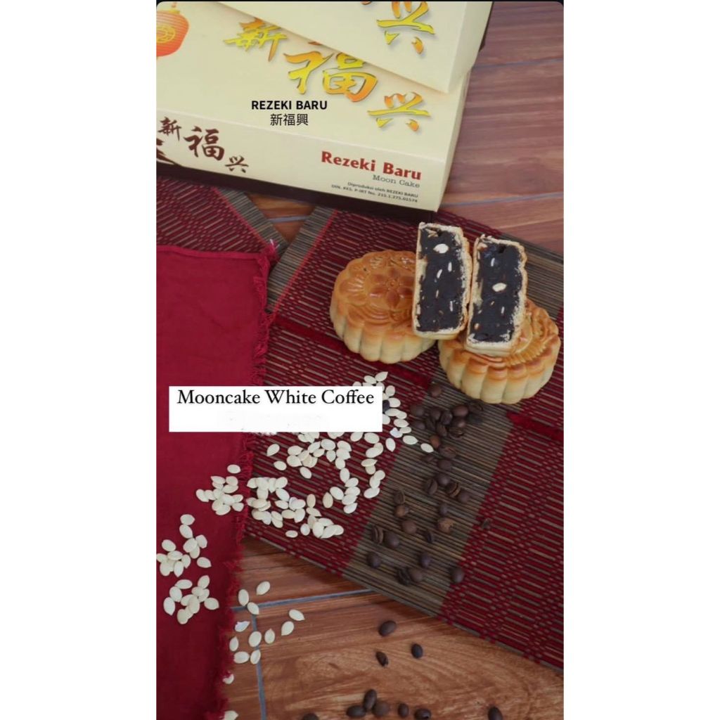 

MOONCAKE KUE BULAN REZEKI BARU MOONCAKE WHITE COFFEE (SPECIAL ORDER)