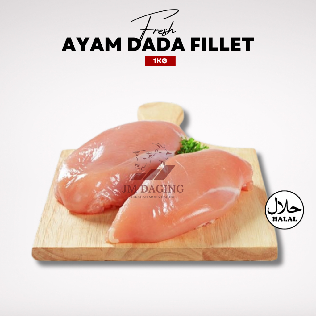 

Daging Ayam Dada Fillet Boneless Halal 1kg Tangerang