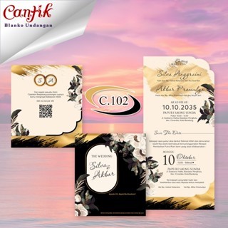 Blangko Undangan nIkah Cantik - Blangko Undangan Kosongan Cantik 102 Murah