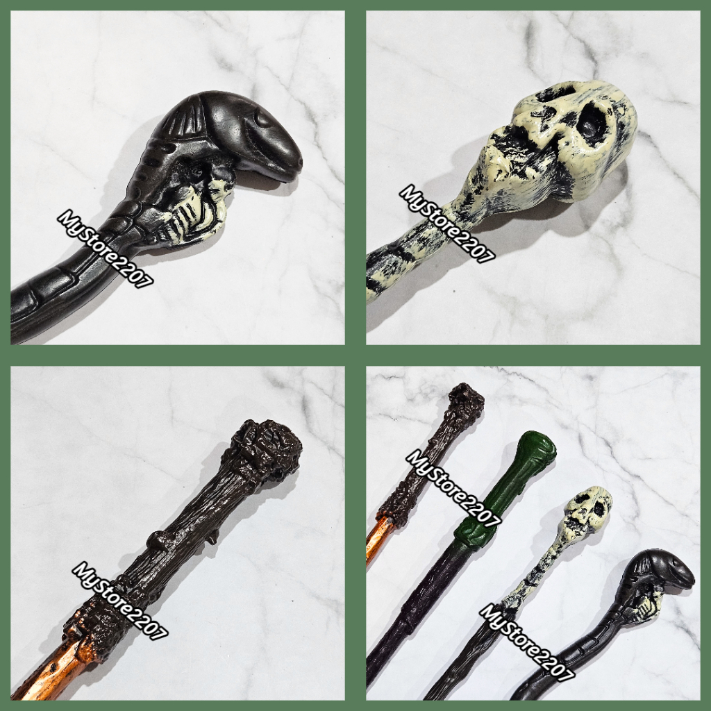 TONGKAT SIHIR HALLOWEEN / TONGKAT COSPLAY / TONGKAT HARRY POTTER / TONGKAT WITCH PENYIHIR AJAIB