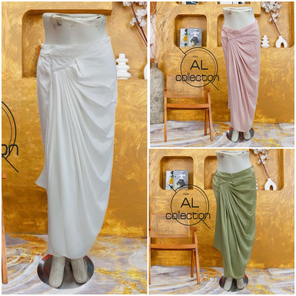 ROK LILIT INSTAN POLOS SATEN/ROK POLOS/ROK LILIT/ROK INSTAN/ROK SATIN MAXMARA/ROK KEBAYA/ROK JUMBO