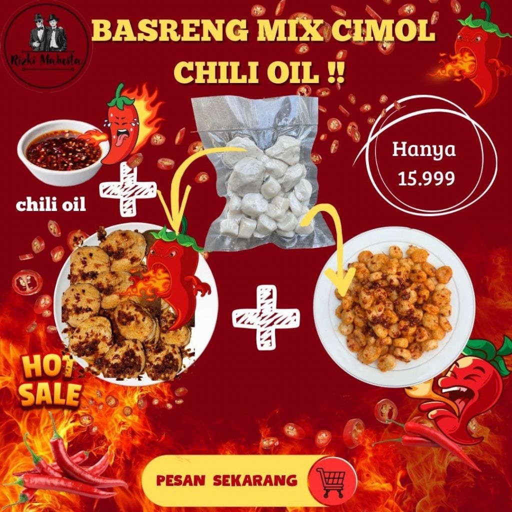

PAKET HEMAT BASRENG CHILI OIL+ CIMOL CHILI OIL