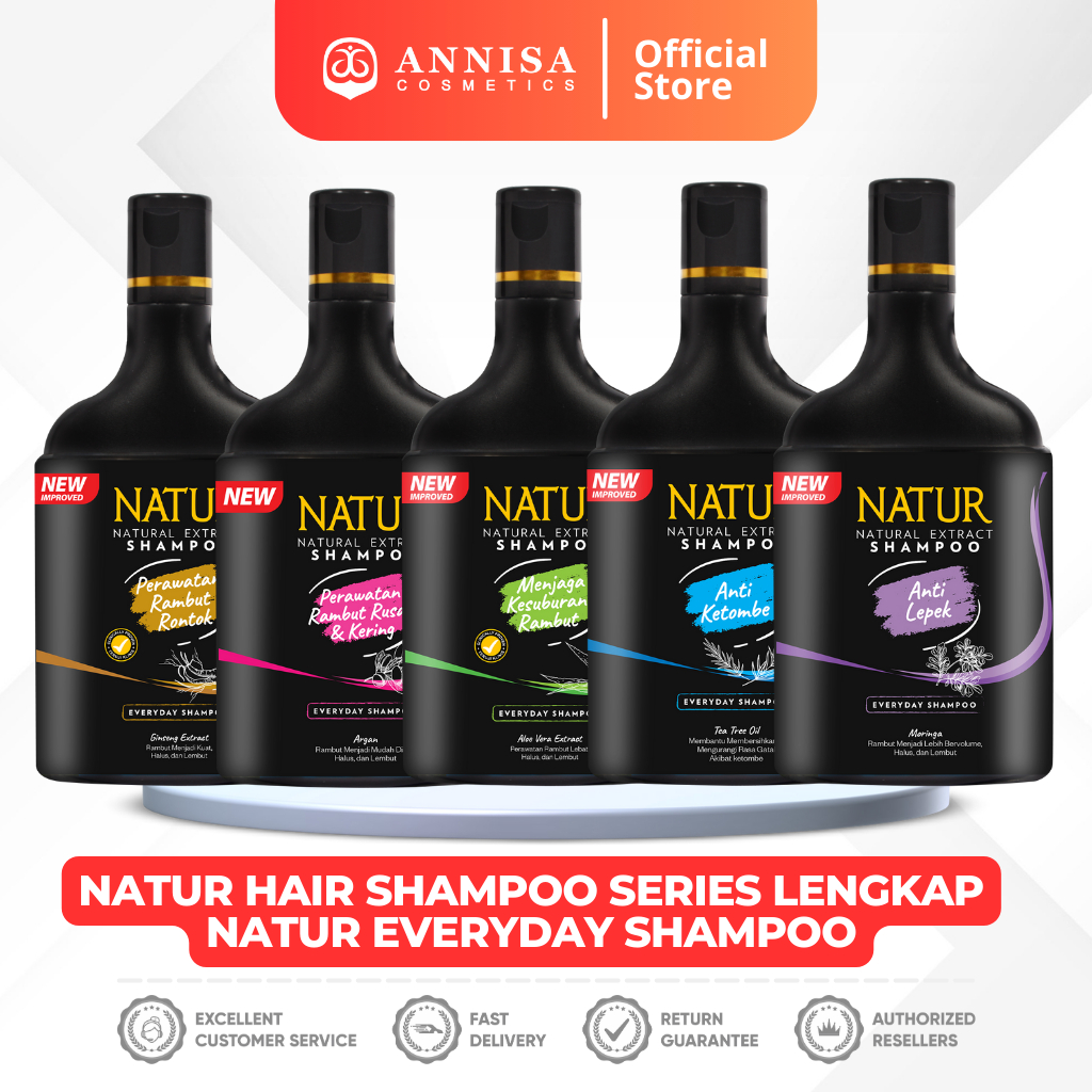 Natur Hair Shampoo Series Lengkap - Natur Everyday Shampoo