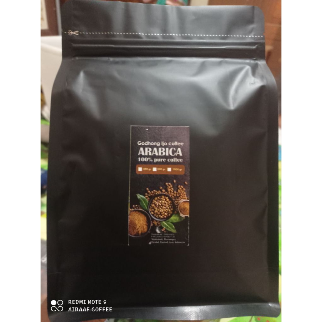 

Arabica asli murni 250 gr