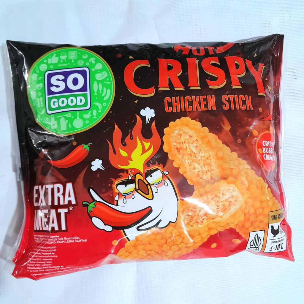 

So Good Hot Crispy Chicken Stick 400gr Extra Meat