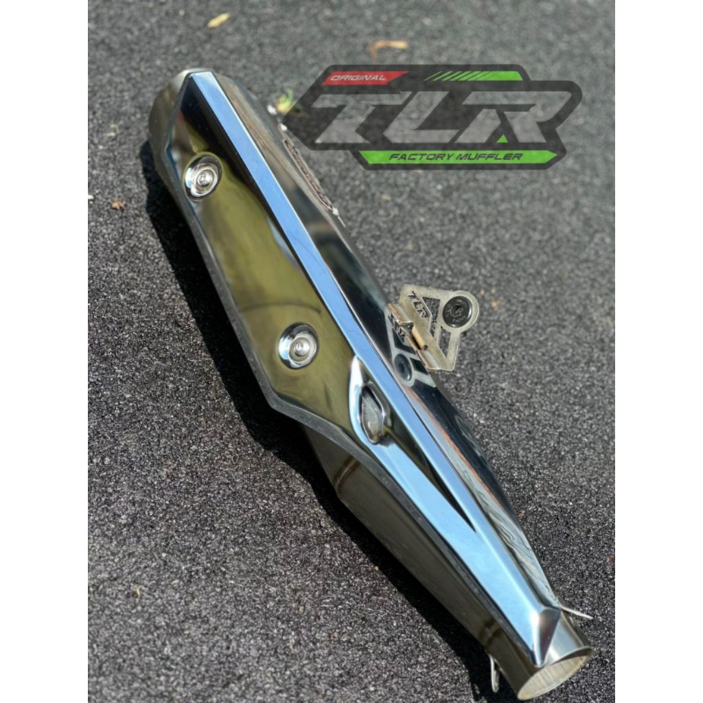 Slincer Only SUPRA Fi Original TLR factory mufler Stainles knalpot standar racing honda supra 125 fi