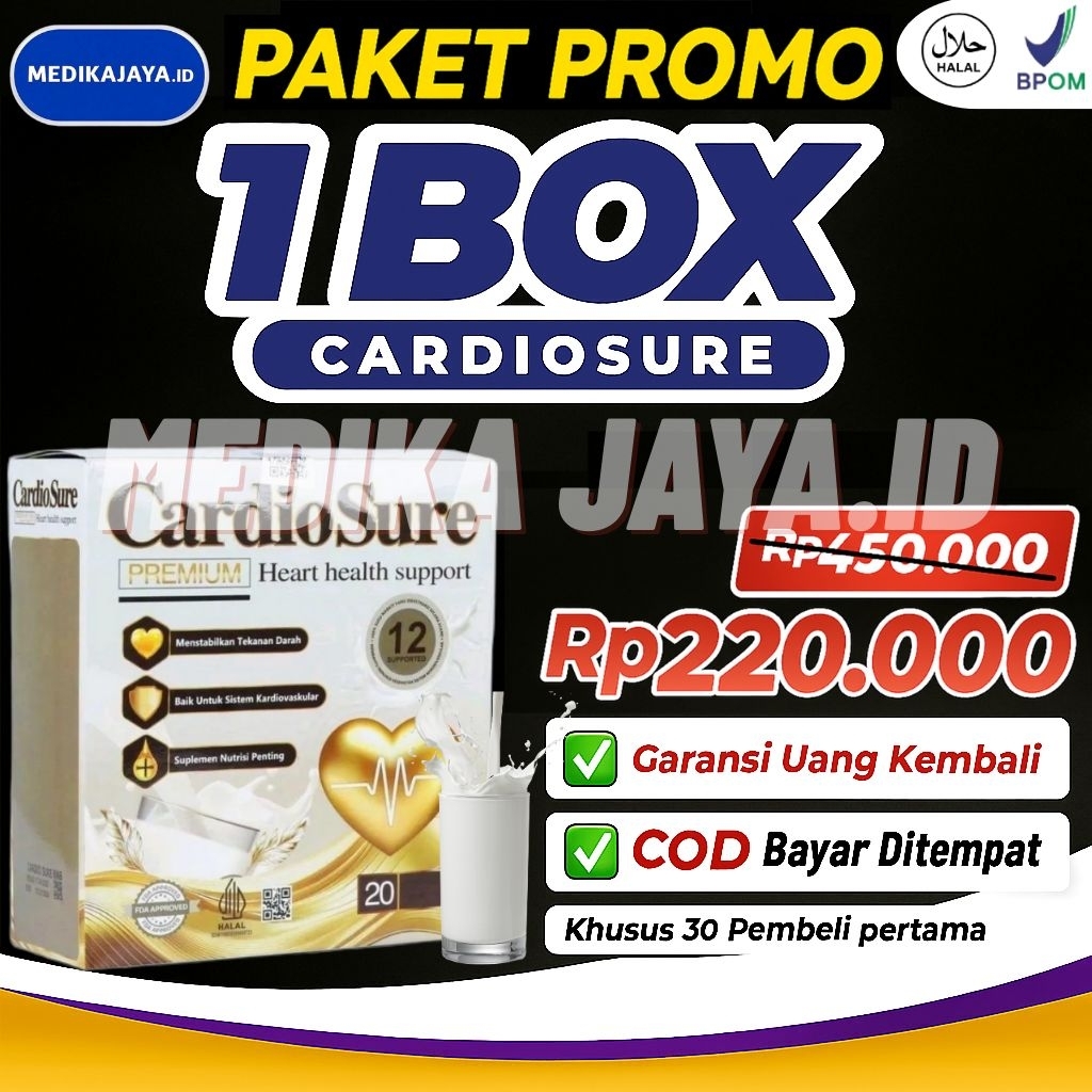 

CARDIOSURE MILK SUSU OBAT HIPERTENSI JANTUNG KORONER STRUK KOLESTROL ASAM URAT