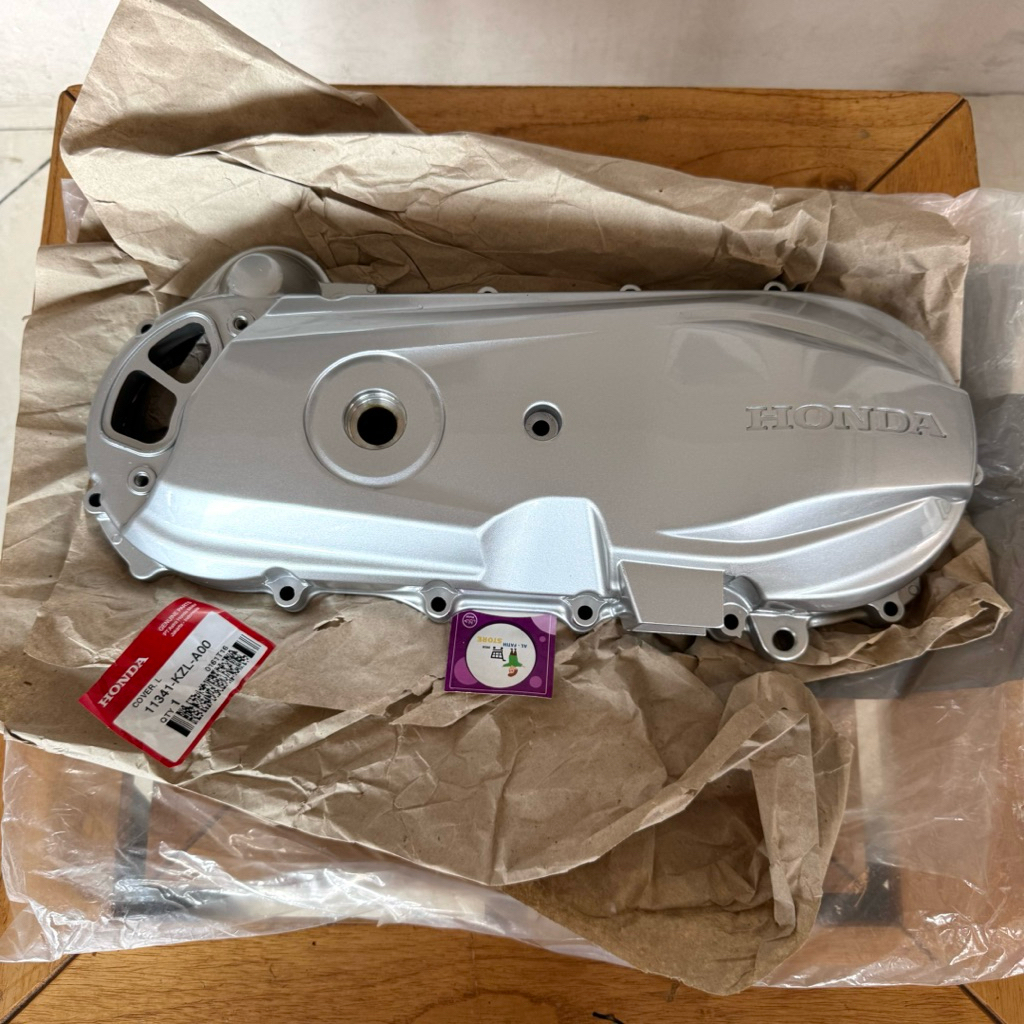 Bak Tutup Cover L CVT Beat Scoopy Spacy Karbu Silver Original AHM