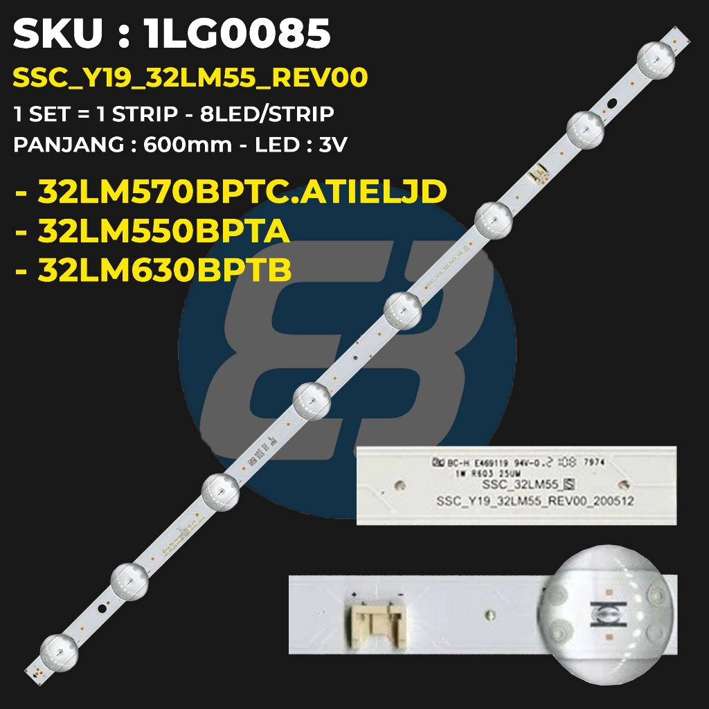 Backlight TV LG 32 Inch 32LM550BPTA 32LM570BPTC 32LM630BPTB