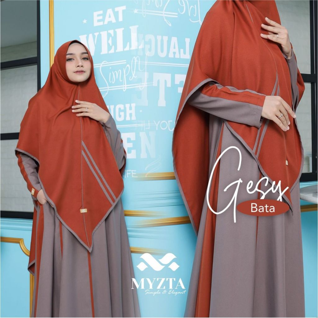 READY STOK GESY DRESS BY MYZTA /ORI 100%