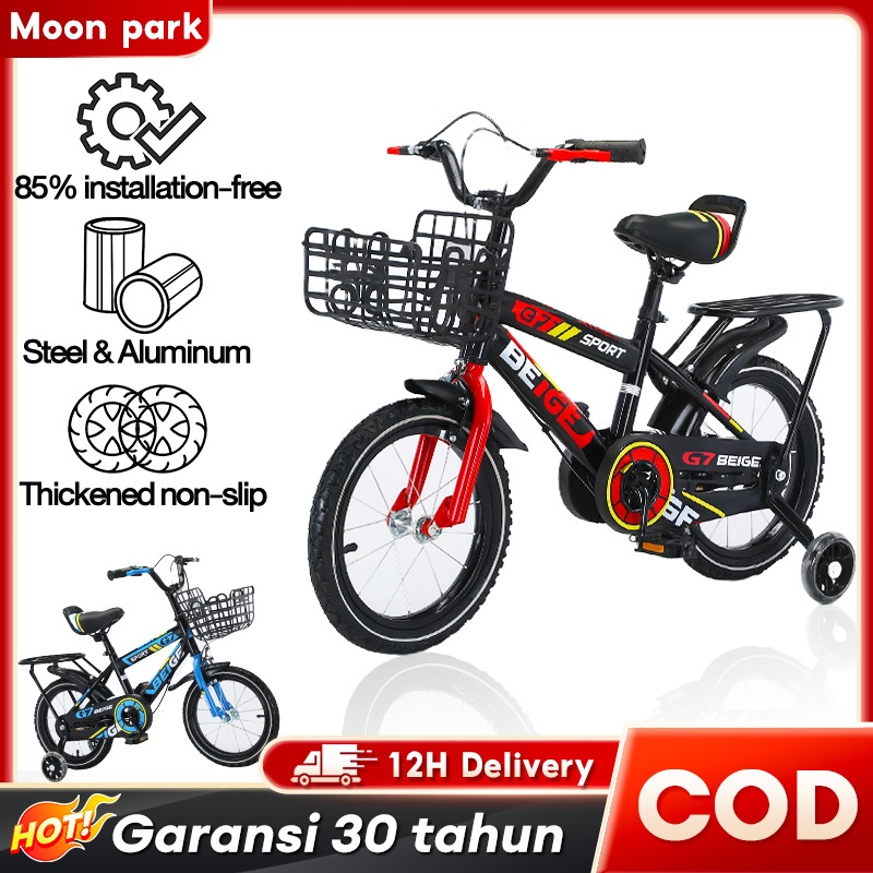 Sepeda anak usia 3 - 12 tahun 18 inch Cewek Keranjang REM sepeda anak perempuan