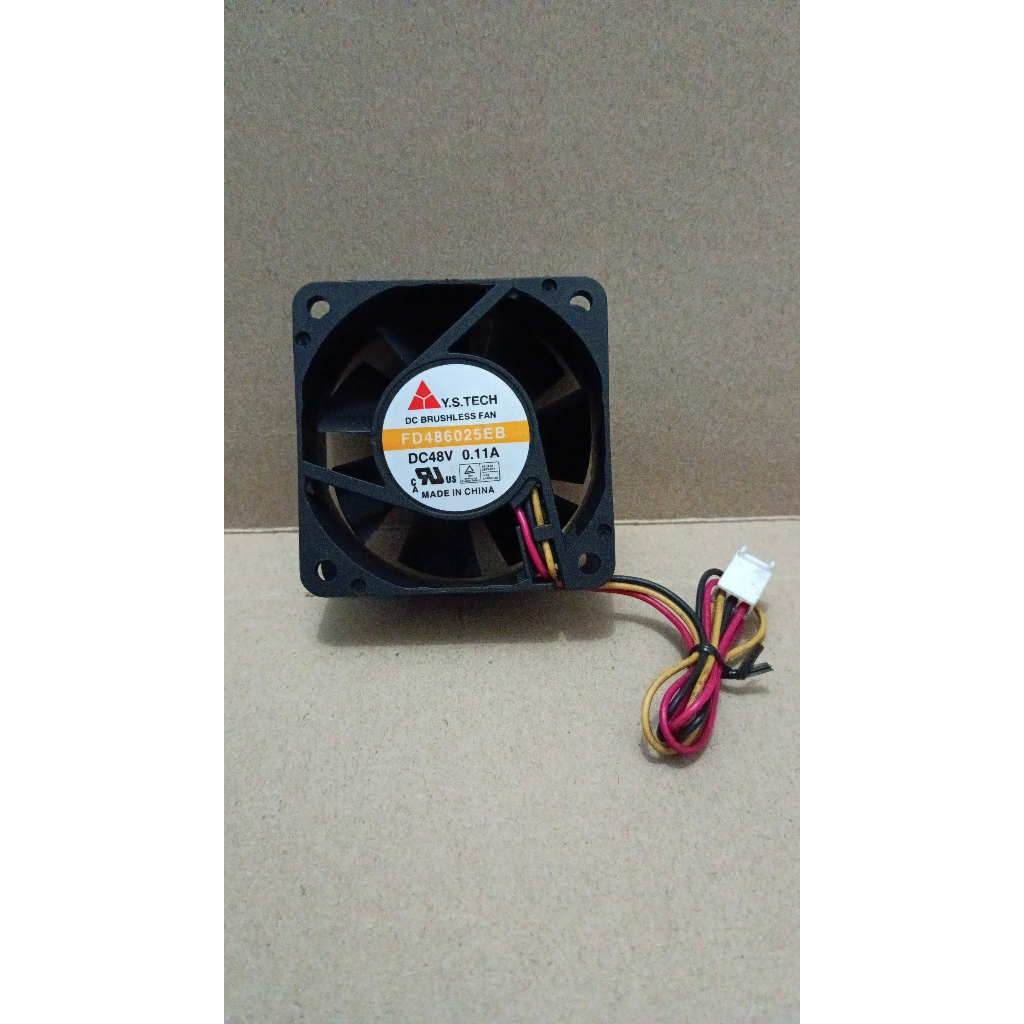 8021 fan kipas y.s.tech bearing fd486025eb 12v 6x6 6cm 6 cm