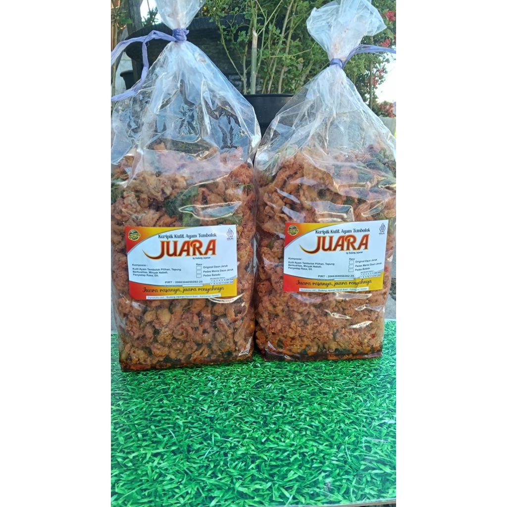 

keripik kulit ayam tembolok juara 1 ball