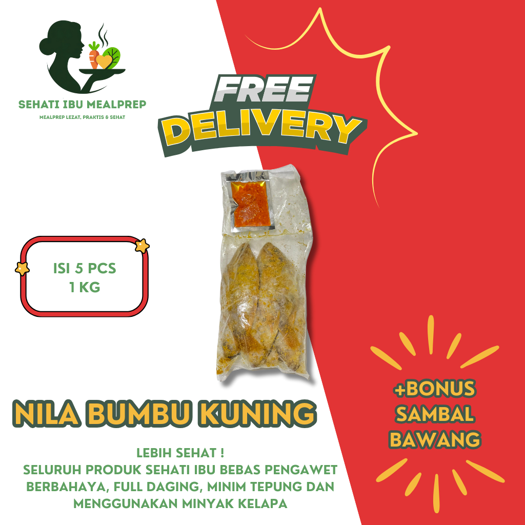 

Ikan Nila Bumbu Kuning Siap Masak Frozen Food Homemade Sehat Praktis Ready To Cook