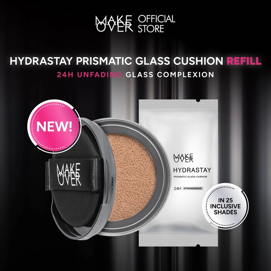 MAKE OVER REFILL Hydrastay Prismatic Glass Cushion