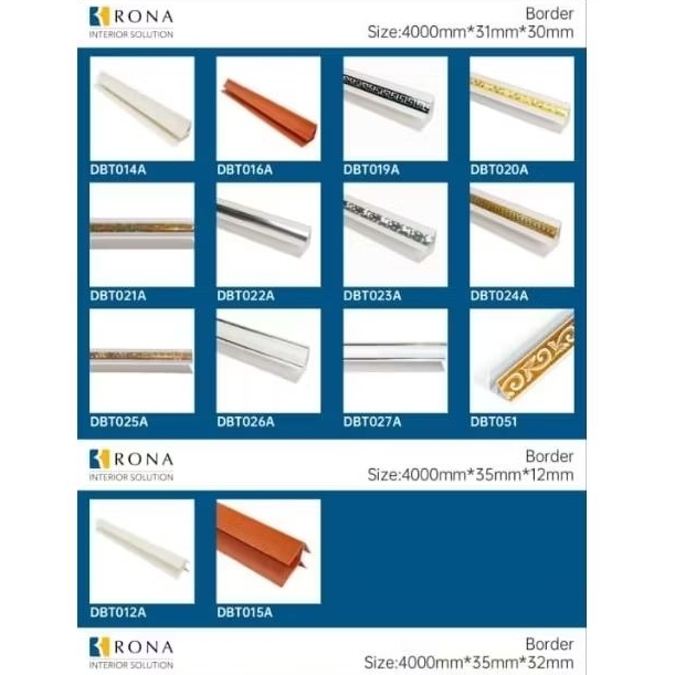 List Lis Plafon PVC Lis Dinding Lis Sambung Lis Siku Lis Sudut Lis Tutup Penutup