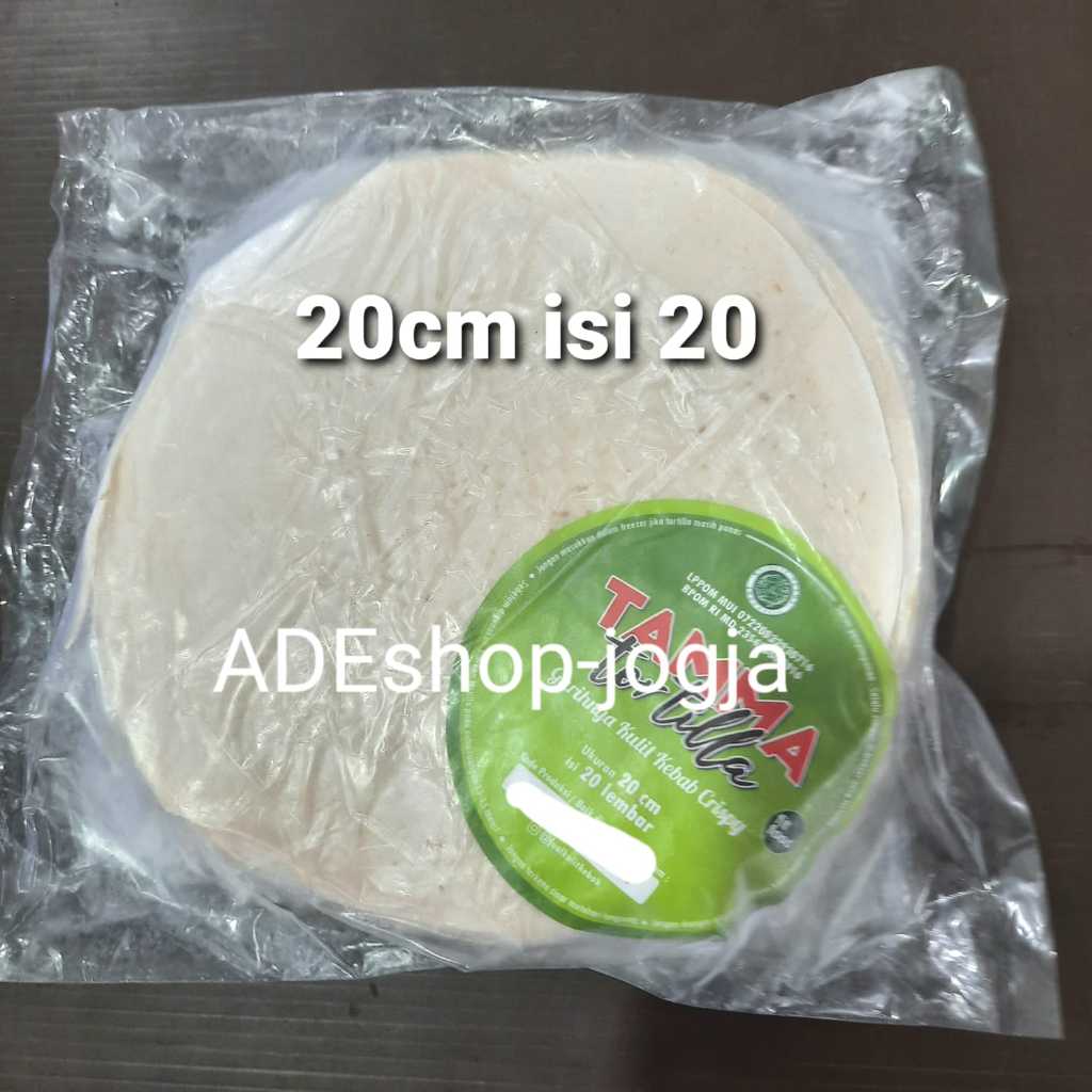 

kulit kebab tortila besar 20 cm isi 20 bahan kulit kebab wrapper tortilla tamma