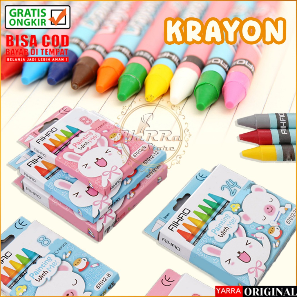 

Crayon Anak 12 Warna Alat Menggambar Mewarnai Alat Tulis Set Perlengkapan Sekolah Anak