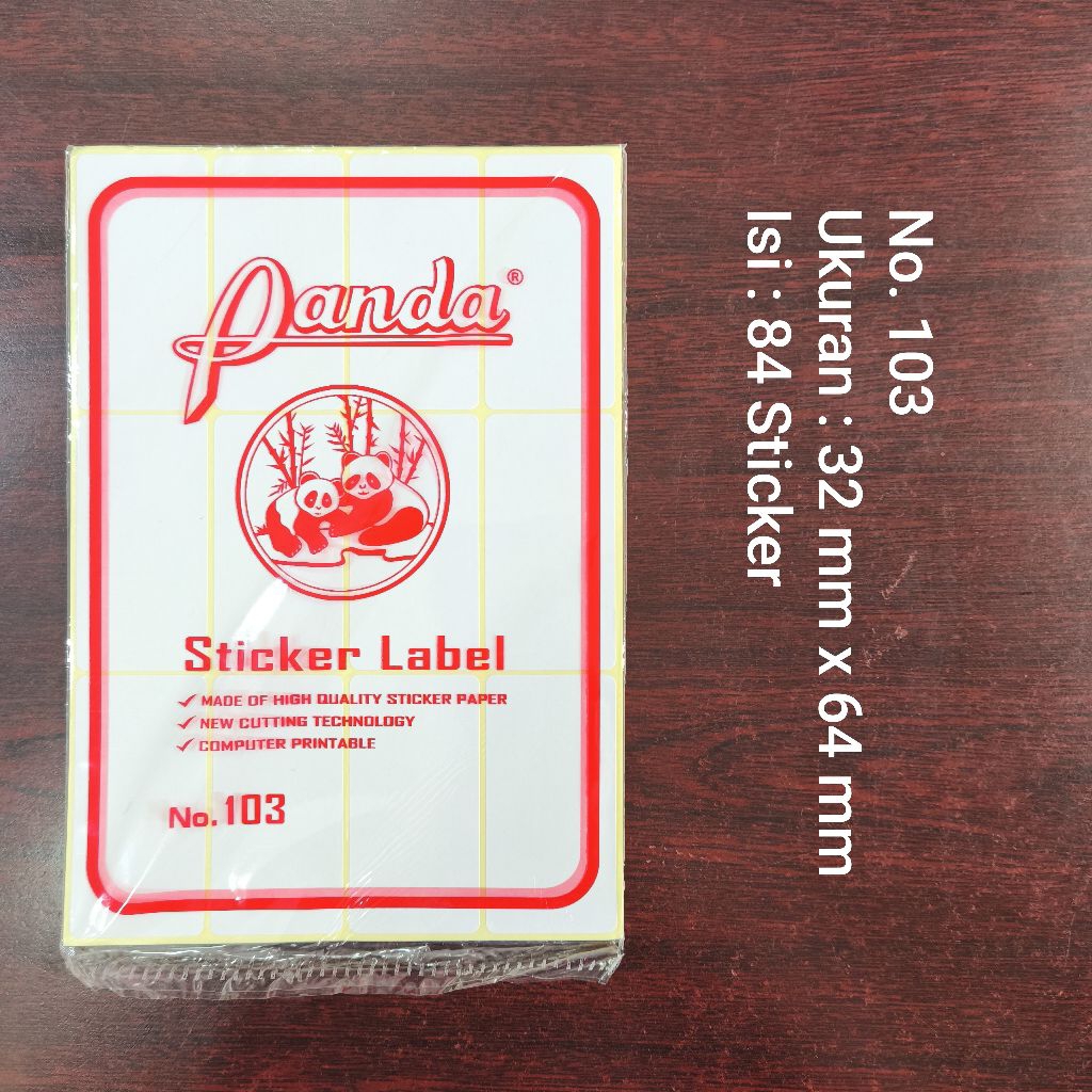 

Label 103 Sticker Undangan (32 x 64 mm)