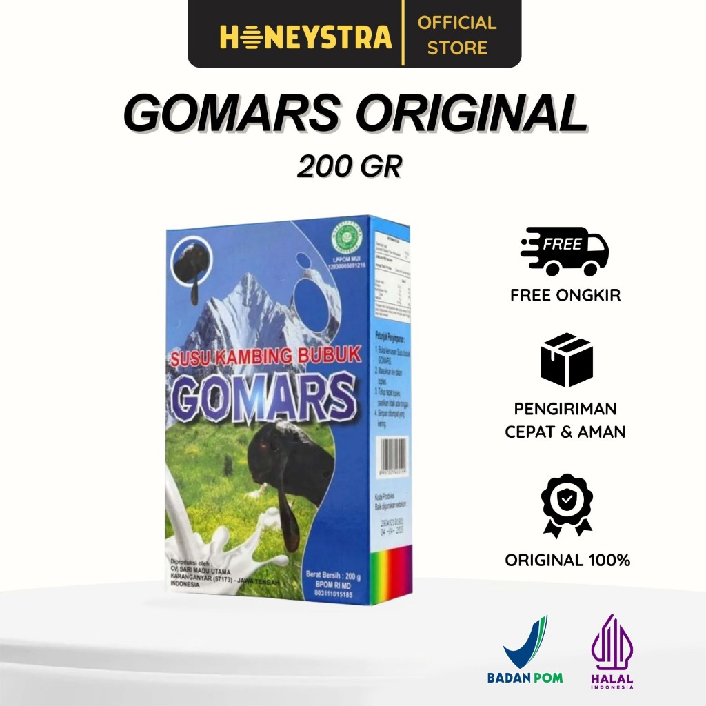 

Susu GOMARS Kambing Etawa 200 g Original Vanilla
