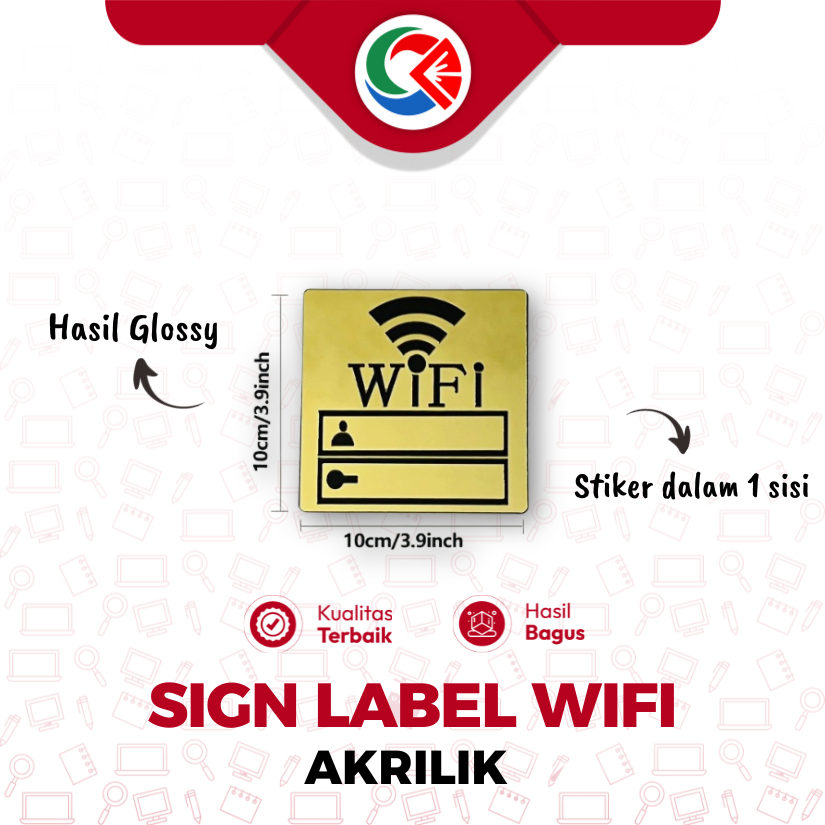

SIGN LABEL AKRILIK WIFI / AKRILIK PENANDA WIFI
