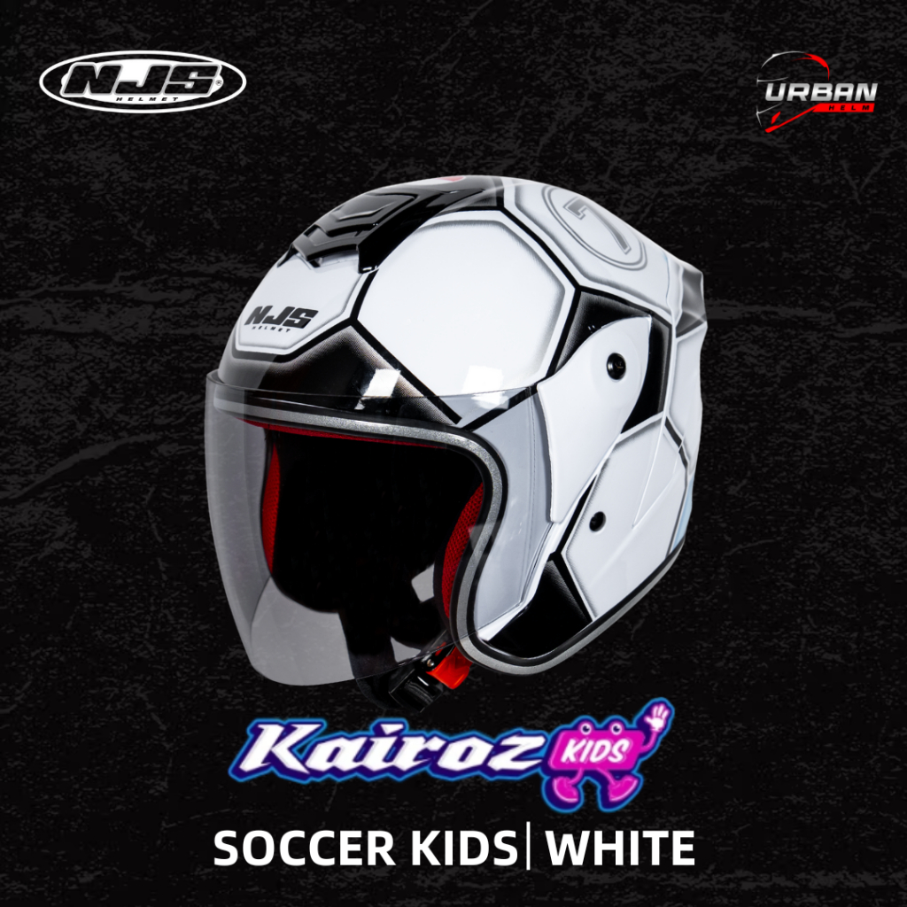 NJS Kairoz Soccer Kids - Helm Anak | NJS Kids | Kairoz Kids | NJS Anak | Kairoz Anak | Helm Anak Mot