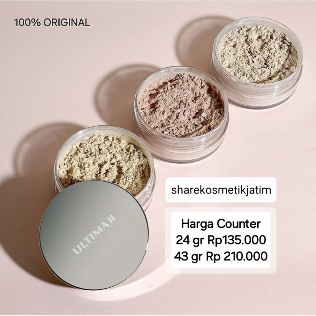 (ORI 100%) Ultima II Delicate Translucent Loose Powder 24gr 43gr | Bedak Tabur Ultima II 24 gr 43 gr