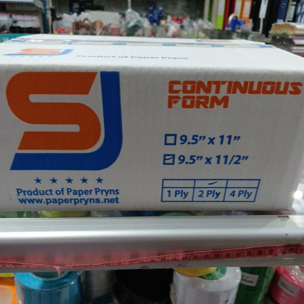 

continuous form 2 ply ÷2 1 bok