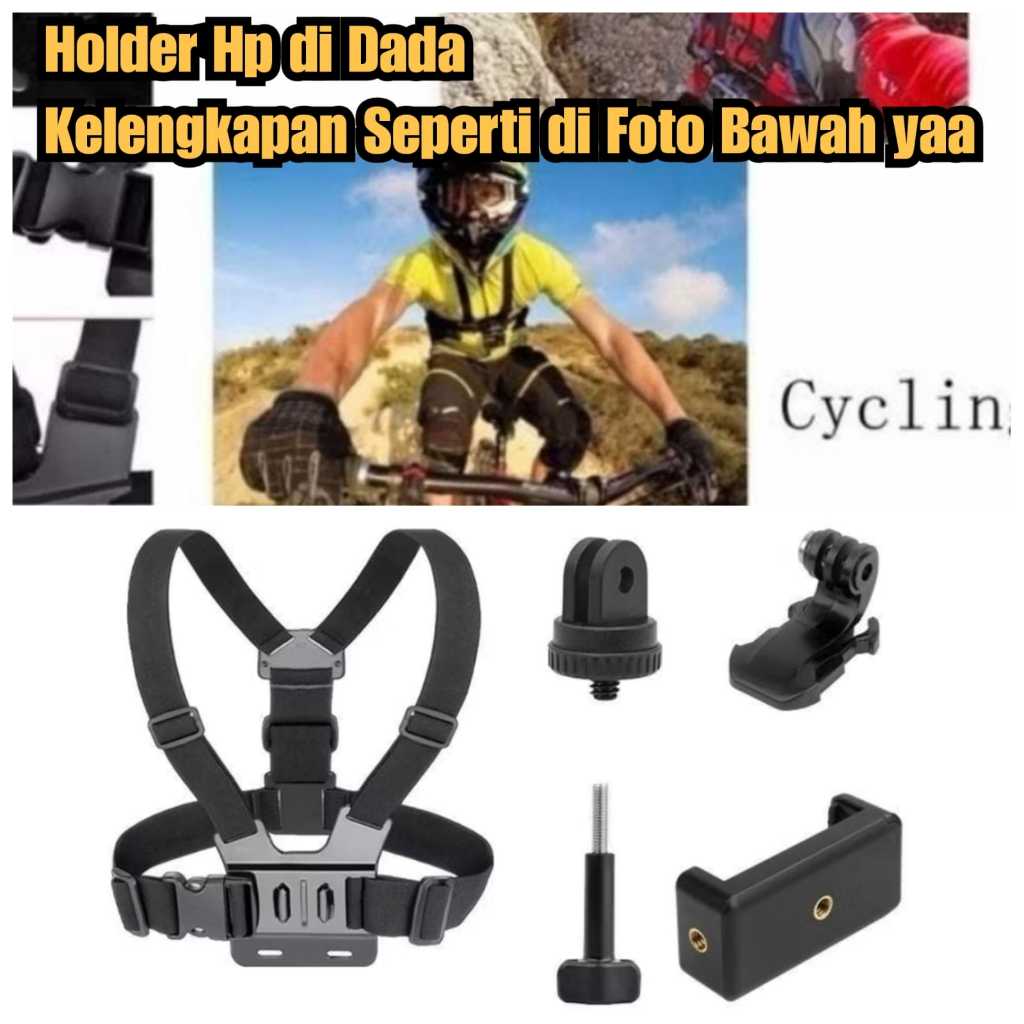 tali hp dada vloger youtuber tas hp dada gantungan hp di dada Vloger youtuber Holder Hp Dada chest s