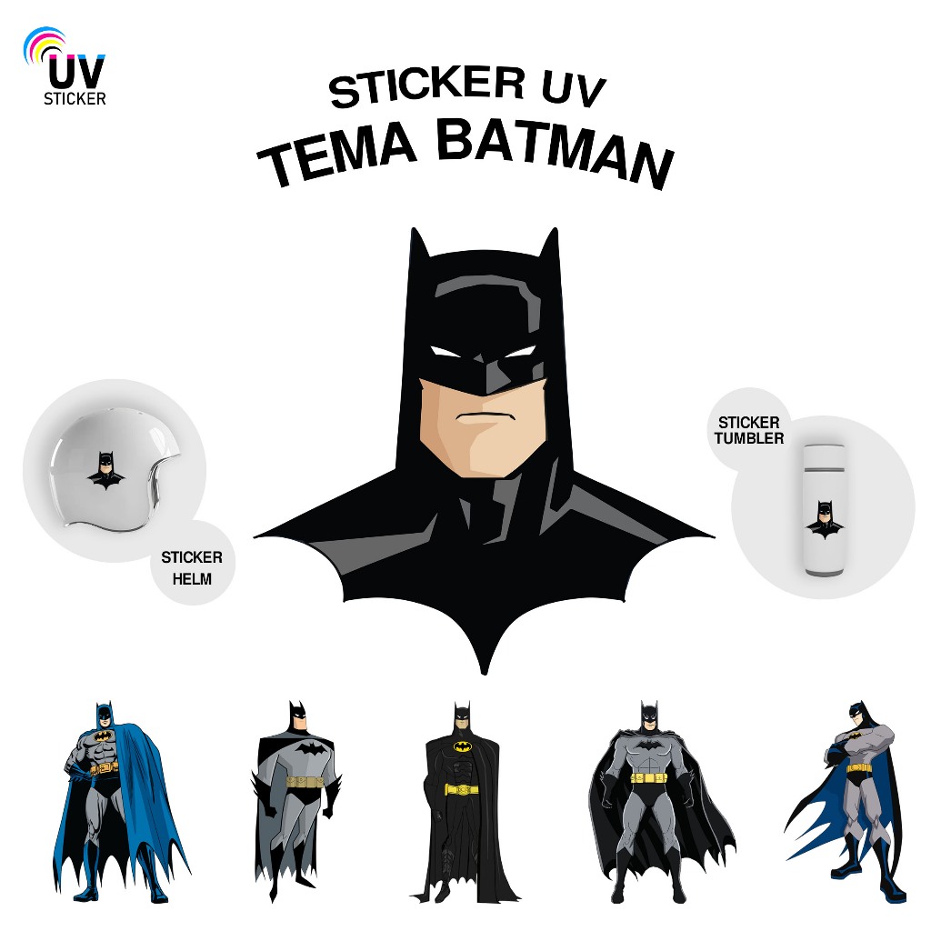 

STIKER UV - TEMA BATMAN | STICKER UV, STICKER MOTOR, STICKER MOBIL, STICKER HELM, STICKER TUMBLER, STICKER 3D, STICKER UV DTF BY UVSticker