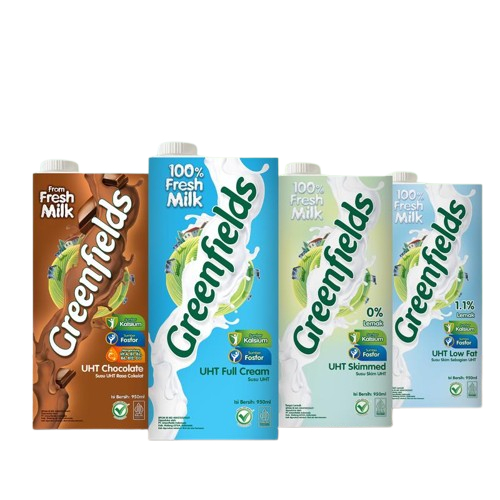 

Greenfields UHT 950 mL - Susu UHT Big Pack