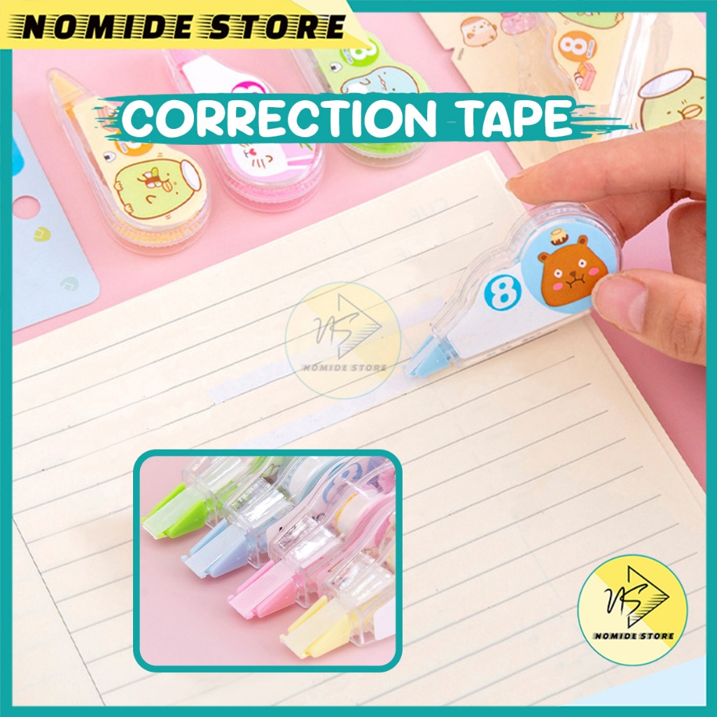 

Correction Tape Mini Tipe X Roll Aesthetic Pita Koreksi 8 Meter Alat Tulis Perlengkapan Sekolah
