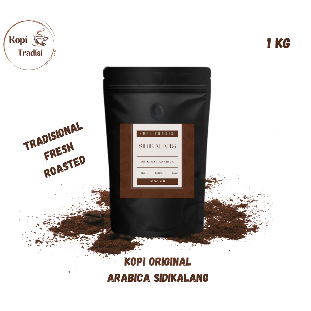 

Kopi Bubuk Original Arabica Sidikalang 1kg Fresh Roasted | Kopi Hitam Kualitas Super
