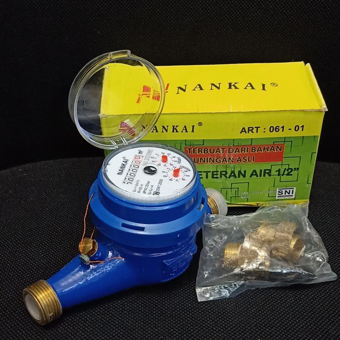 Meteran Air Kuningan Sni Pdam 1/2'' AMNB / Water Meter AMNB Body Kuningan