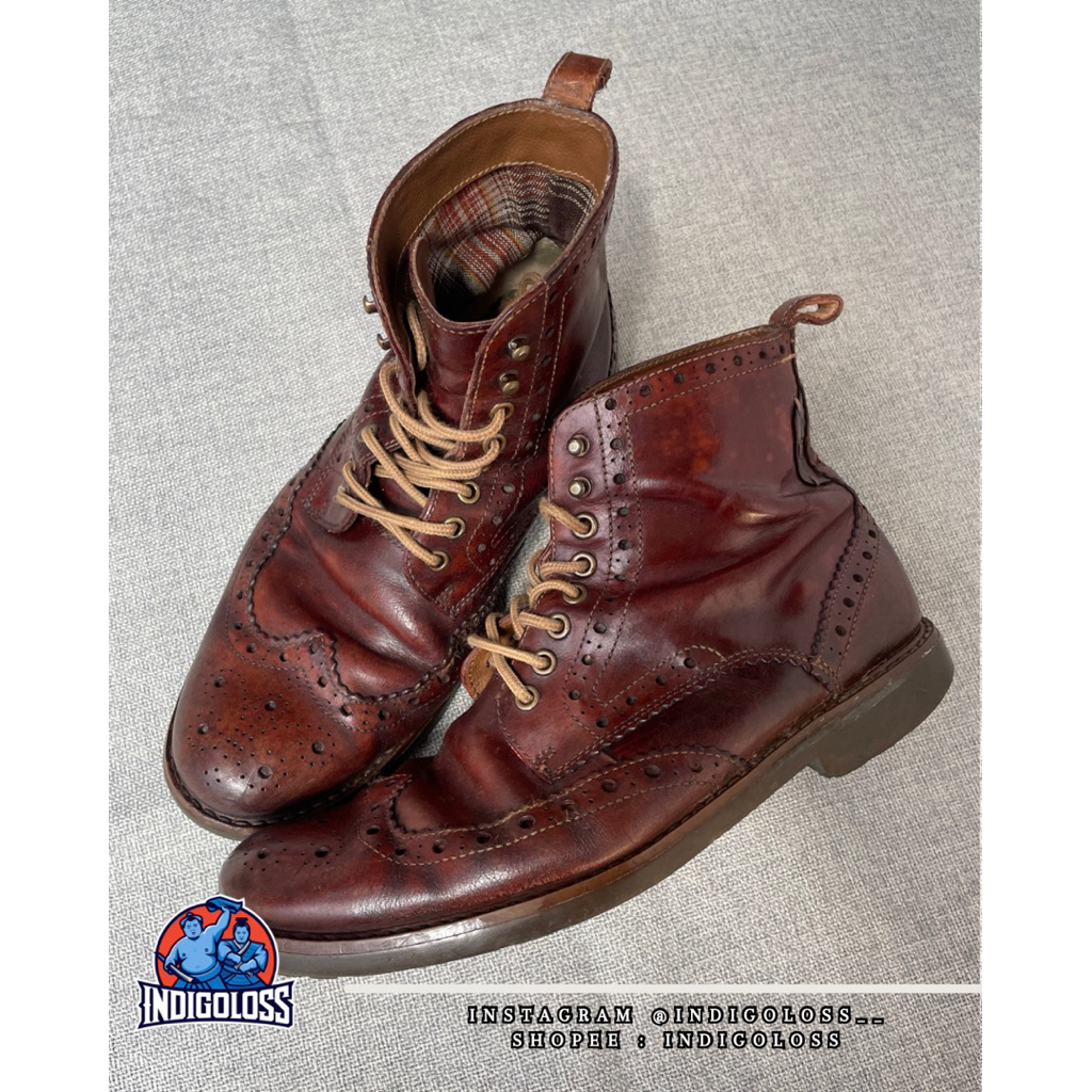 Clarks Montacute Lord Wingtip Boots not Red Wing Thorogood Danner Alden Timberland Chippewa Wesco Sa