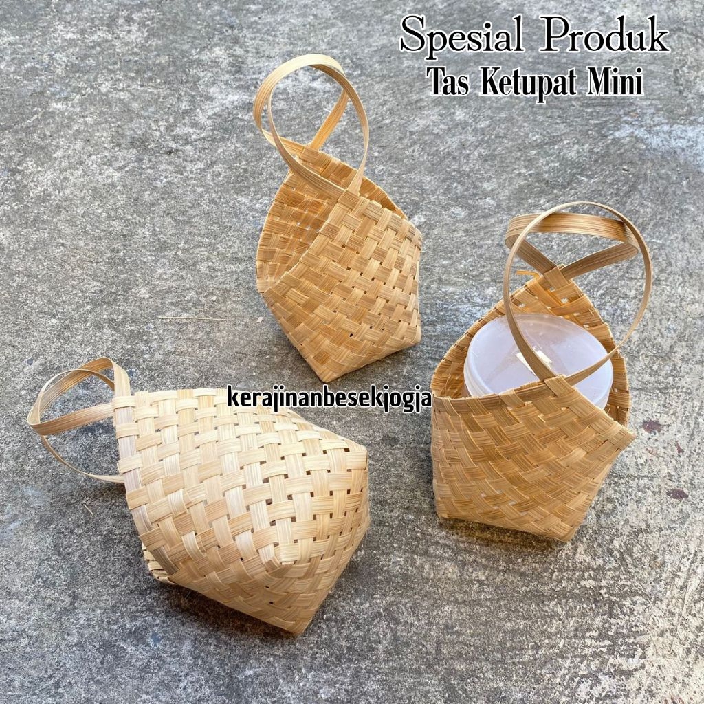

TAS KETUPAT 9X9 T FULL 15CM muat 1 toples 600ml/800ml 1pcs | keranjang hampers tas hampers lebaran hampers mini parsel mini