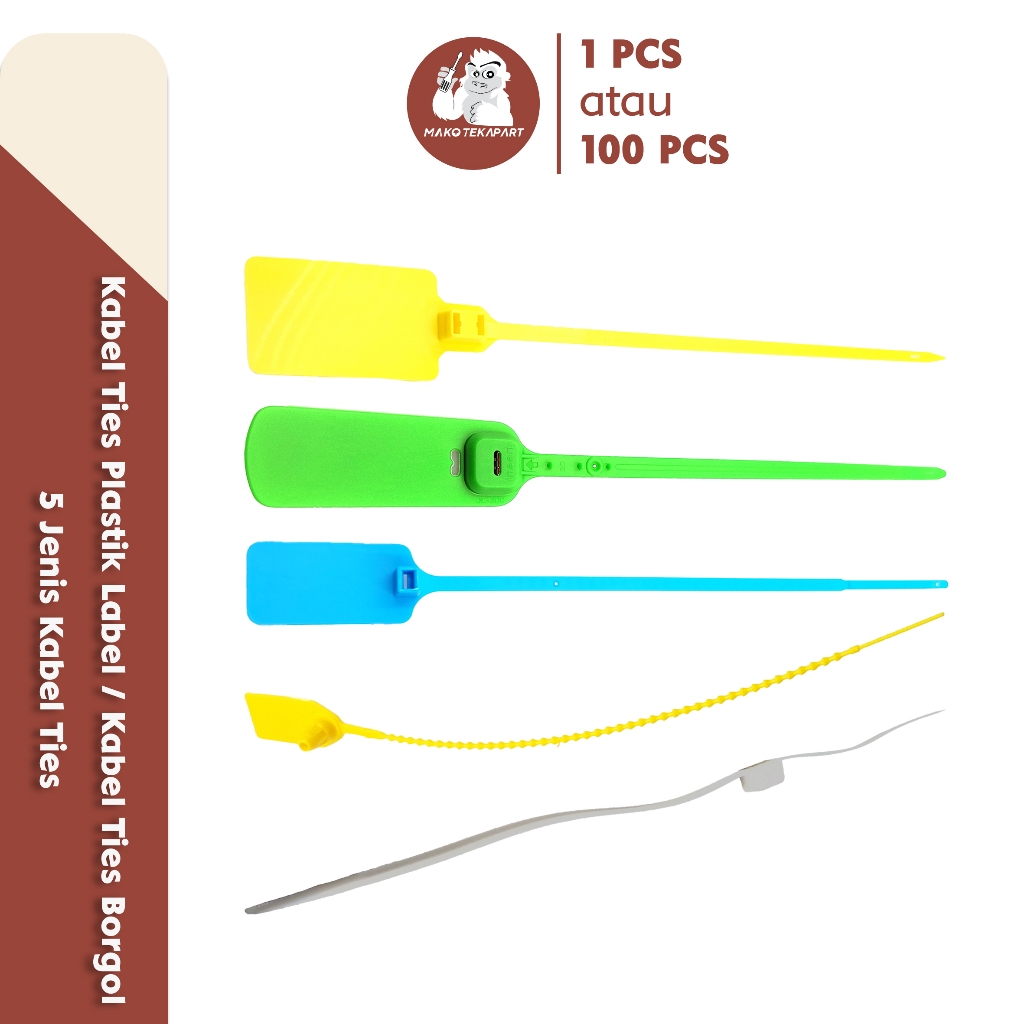 [Satuan] Kabel Ties Cable Tie Plastic Security Seal Segel Koper Panel Container