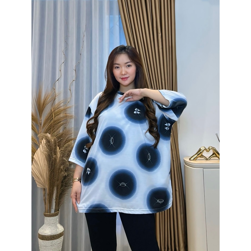 ATASAN WANITA OVERSIZE JUMBO LD135 CM KAOS WANITA ONDE SR6005
