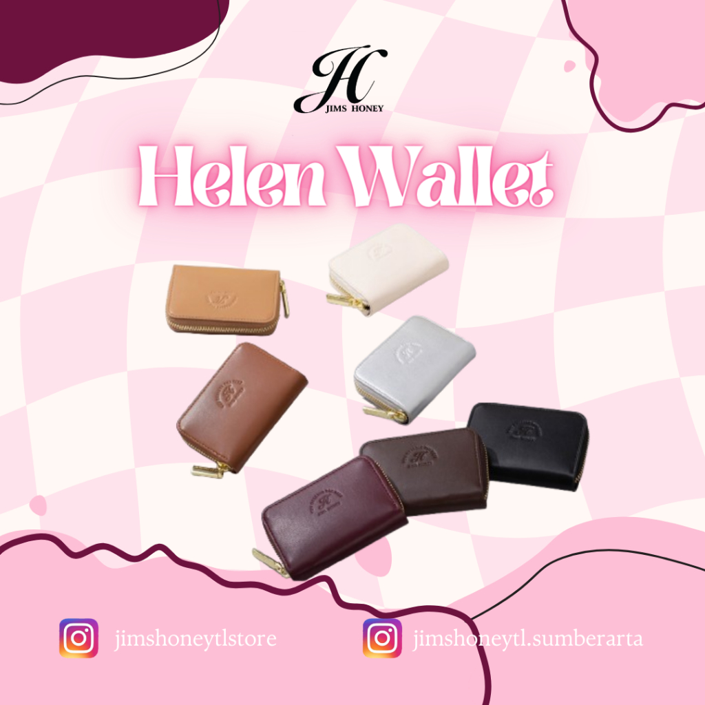 Helen Wallet Jims Honey || Dompet Kartu - Dompet Lipat || Jims Honey SALE