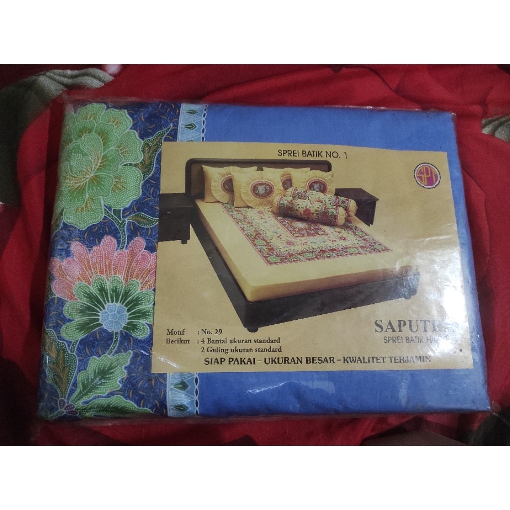 TERMURAH  Sprei Batik Saputra Ukuran 180x200cm SPT