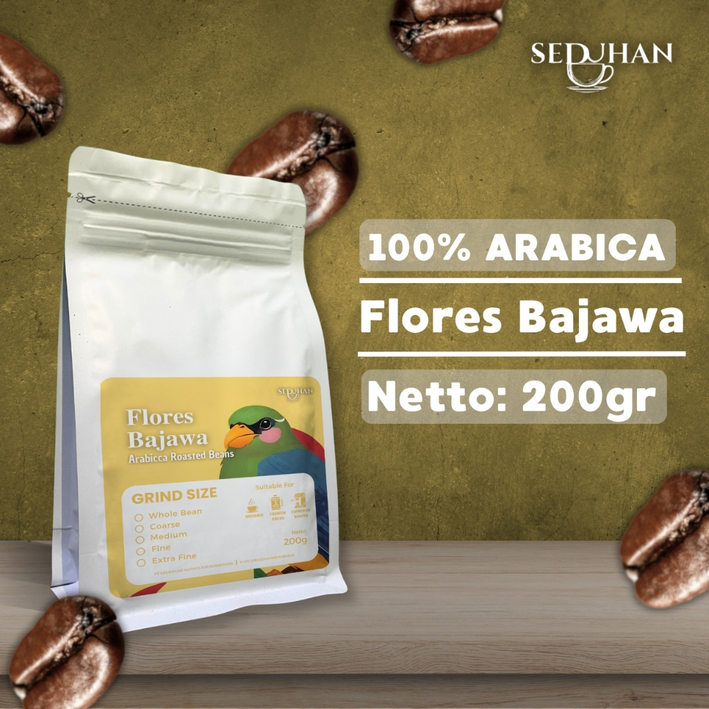 

SEDUHAN - Biji Kopi Arabica Flores Bajawa Full Wash (Roasted Beans)