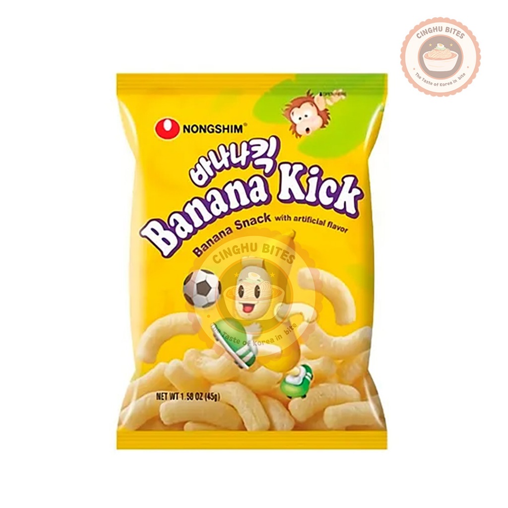 NONGSHIM BANANA KICK 45gr Made in Korea [Korean Snack Rasa Pisang] [SNACK IMPORT KOREA - HALAL]