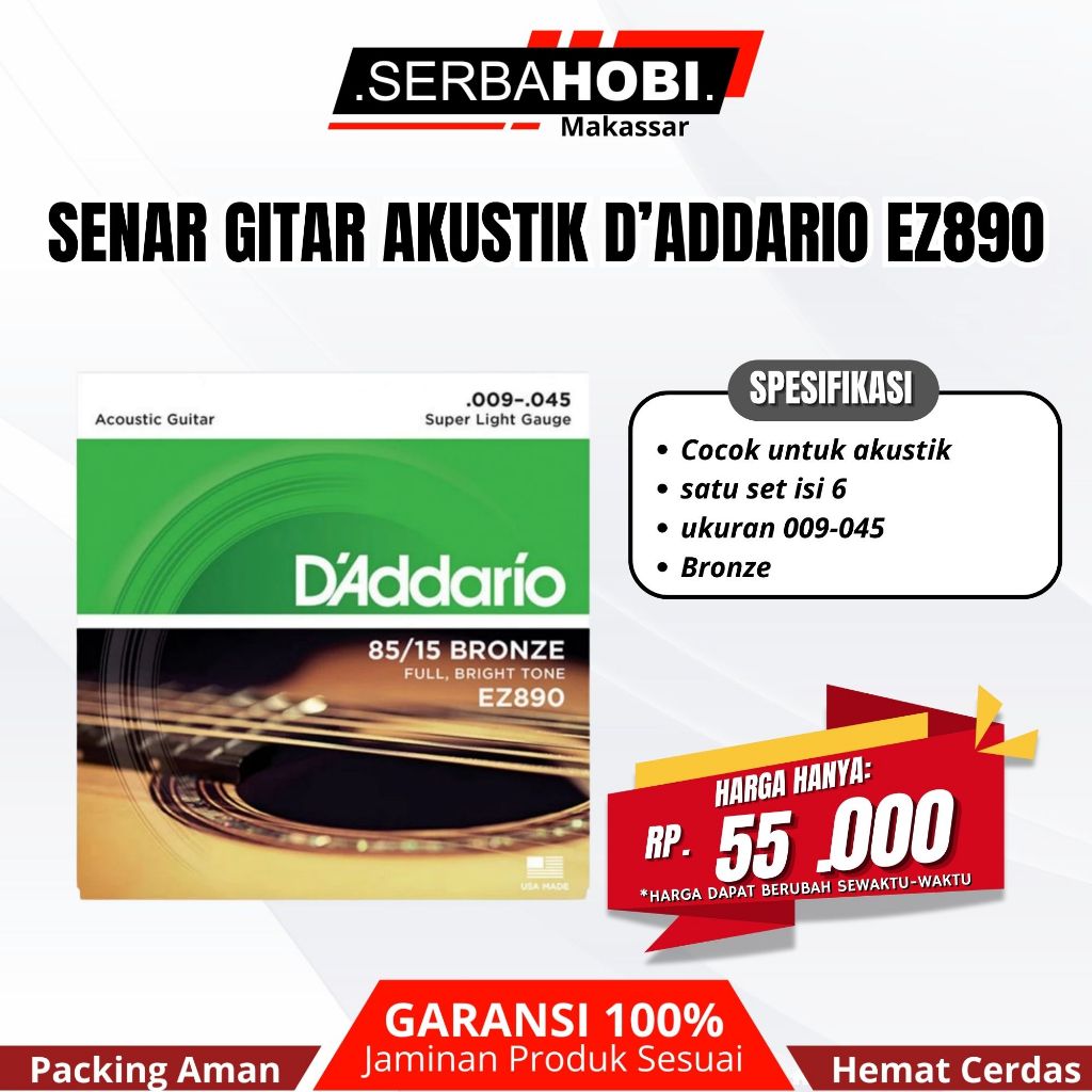 Senar Gitar Akustik D’addario EZ890 String