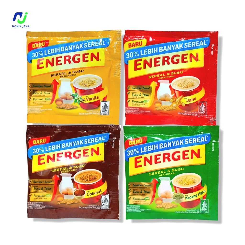 

Energen Sereal & Susu Renteng Isi 10 Pcs@35gr SUMBER SERAT SUSU&TELUR
