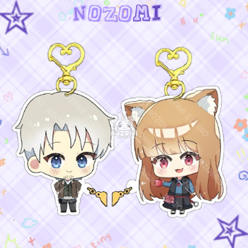KEYCHAIN COUPLE SPICE AND WOLF