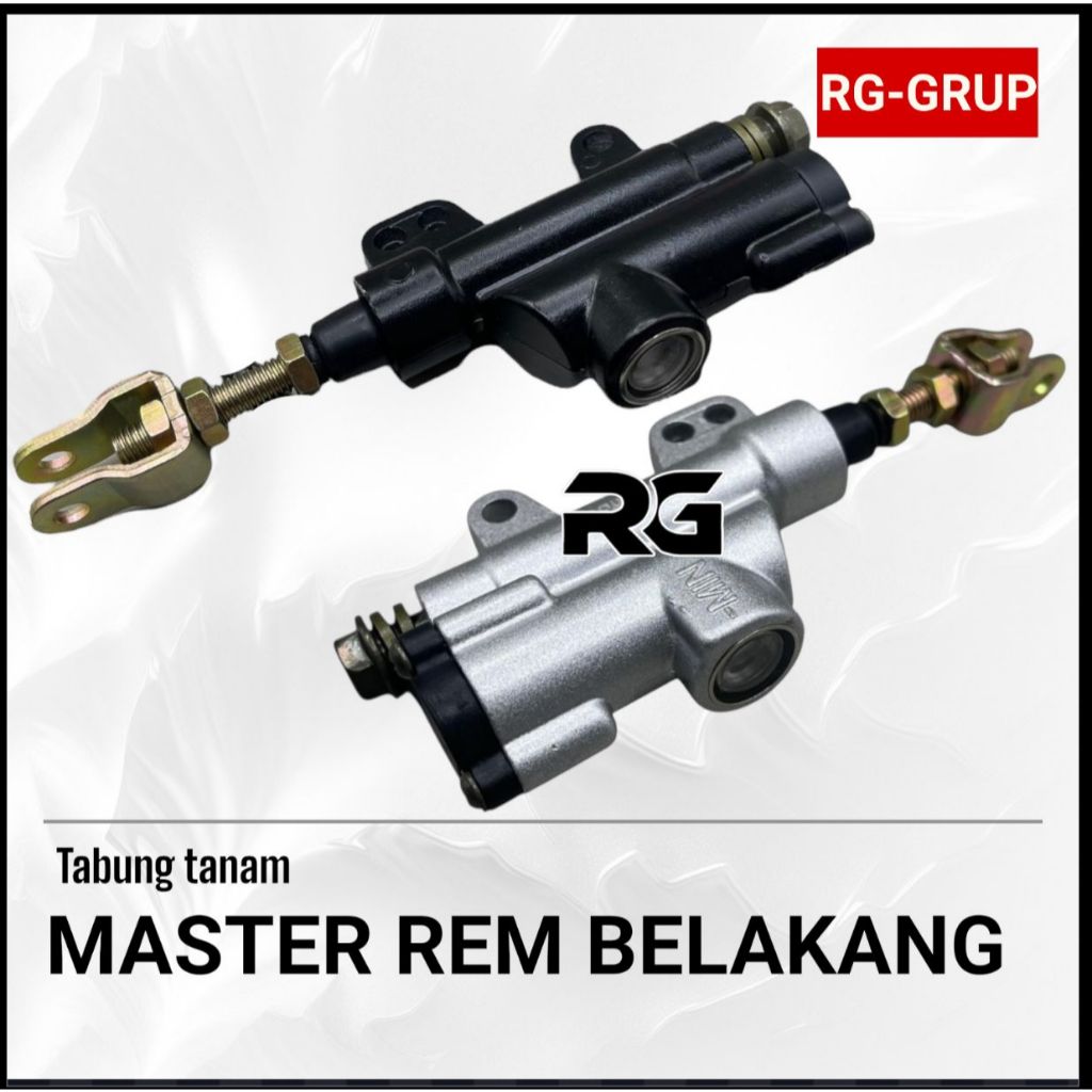 PANCA MOTOR SILVER (tabung nyatu) TONJOKAN MASTER HANDLE REM BELAKANG CNC TONJOKAN REM BELAKANG UNTU