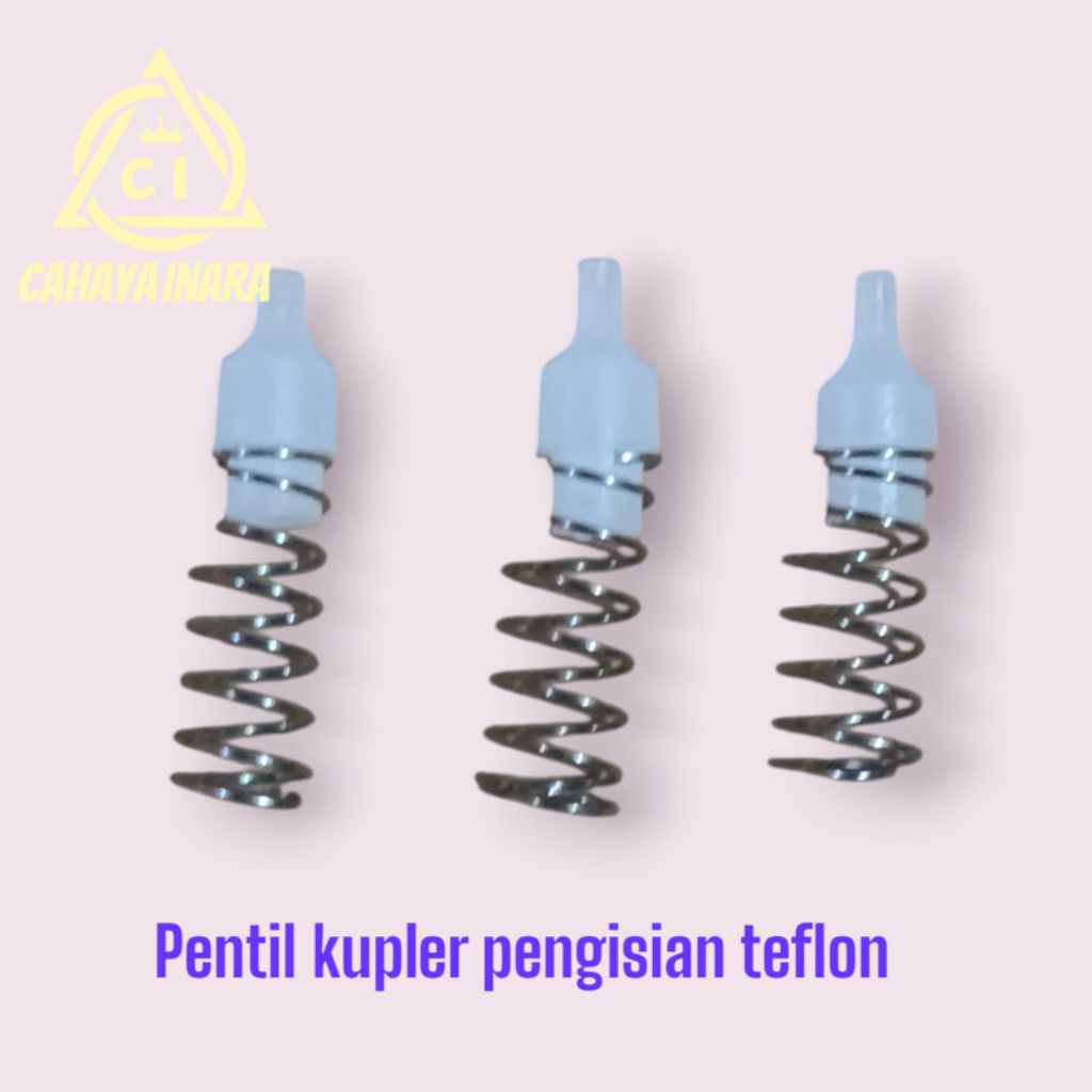 penthil kupler pengisian pcp teflon (harga per 3 pcs), Teflon kupler, isi kupler pengisian teflon