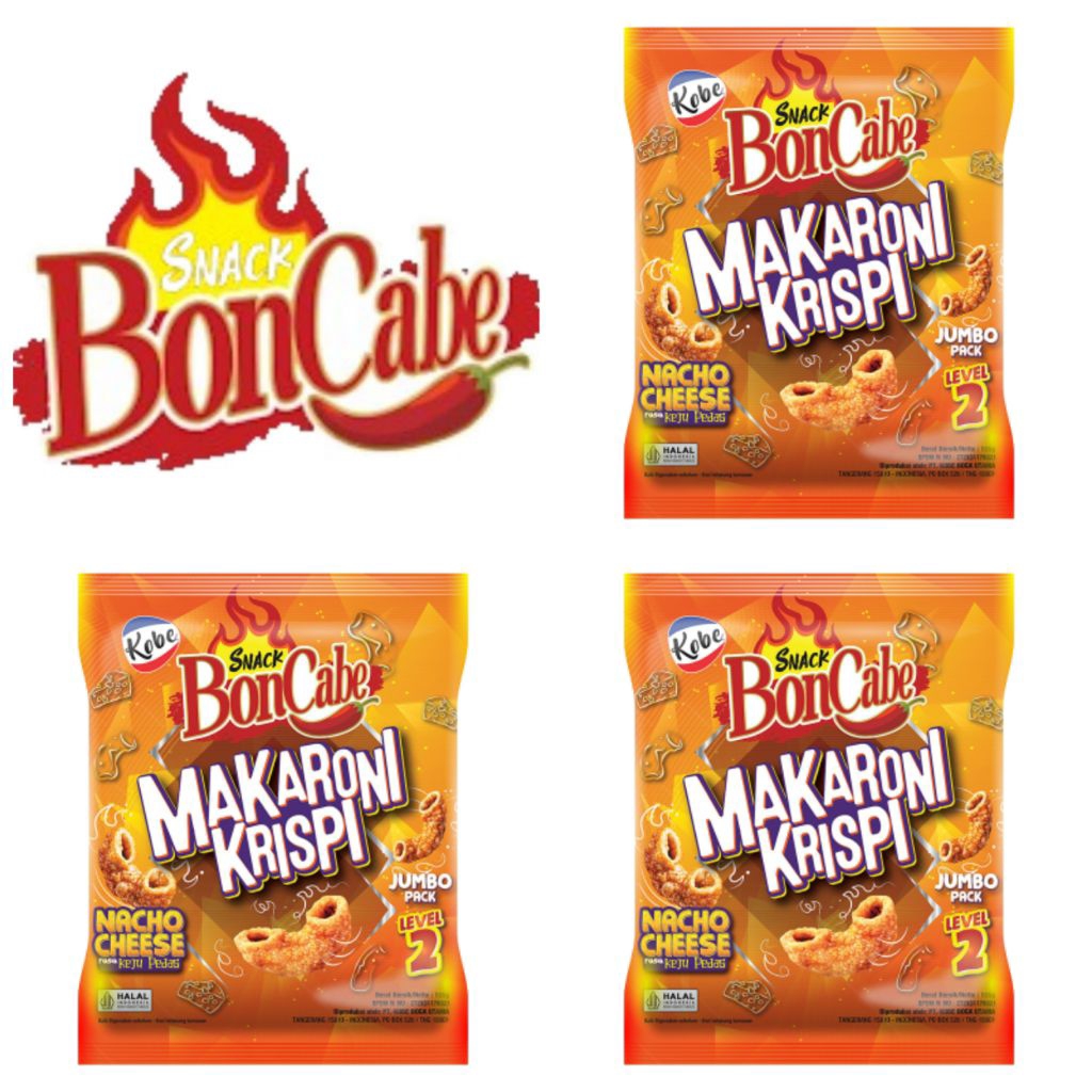 

Kobe BonCabe Snack Makaroni Krispi Nacho Cheese Level 2 135 Gr